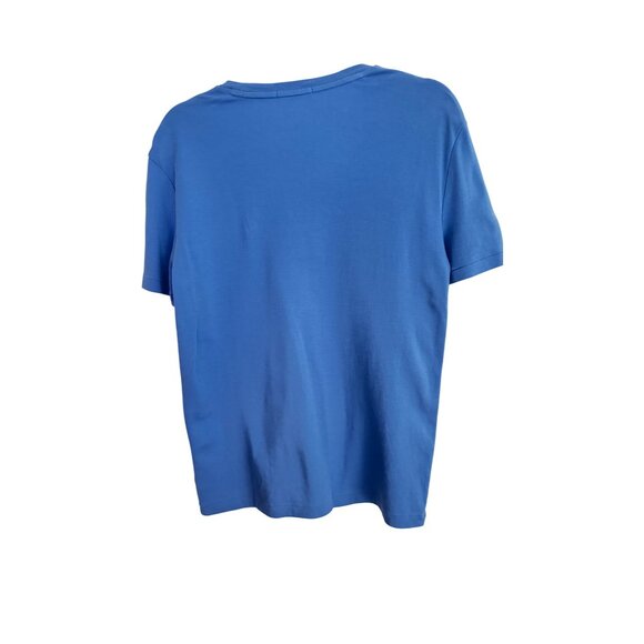 Polo Ralph Lauren Medium Blue Mens Slim Fit T-Shirt Crew Neck Mens Short Sleeve - Picture 10 of 10